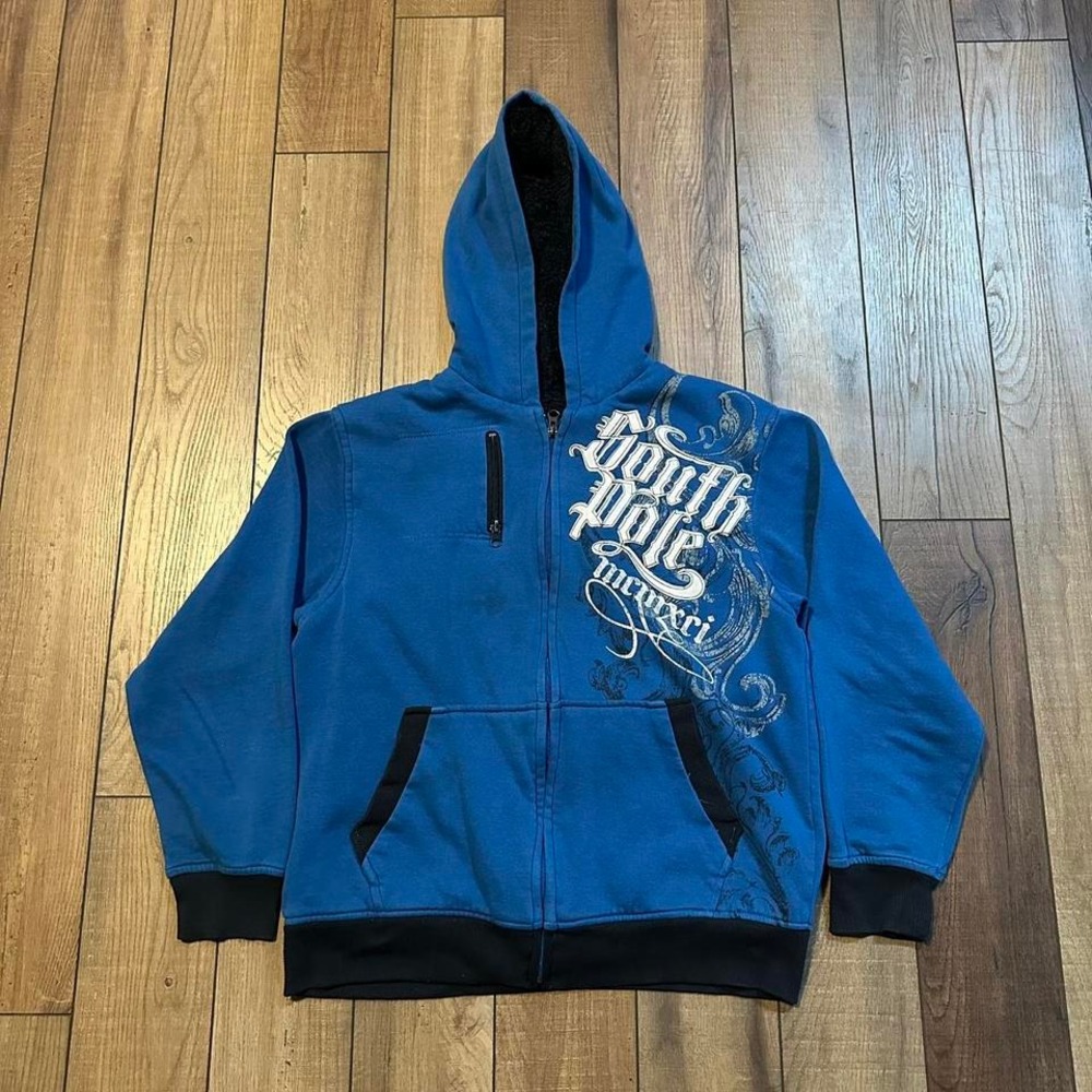 South Pole Blue and Black Hoodie